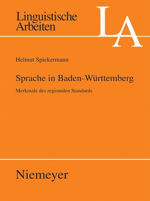 cover image of Sprache in Baden-Württemberg